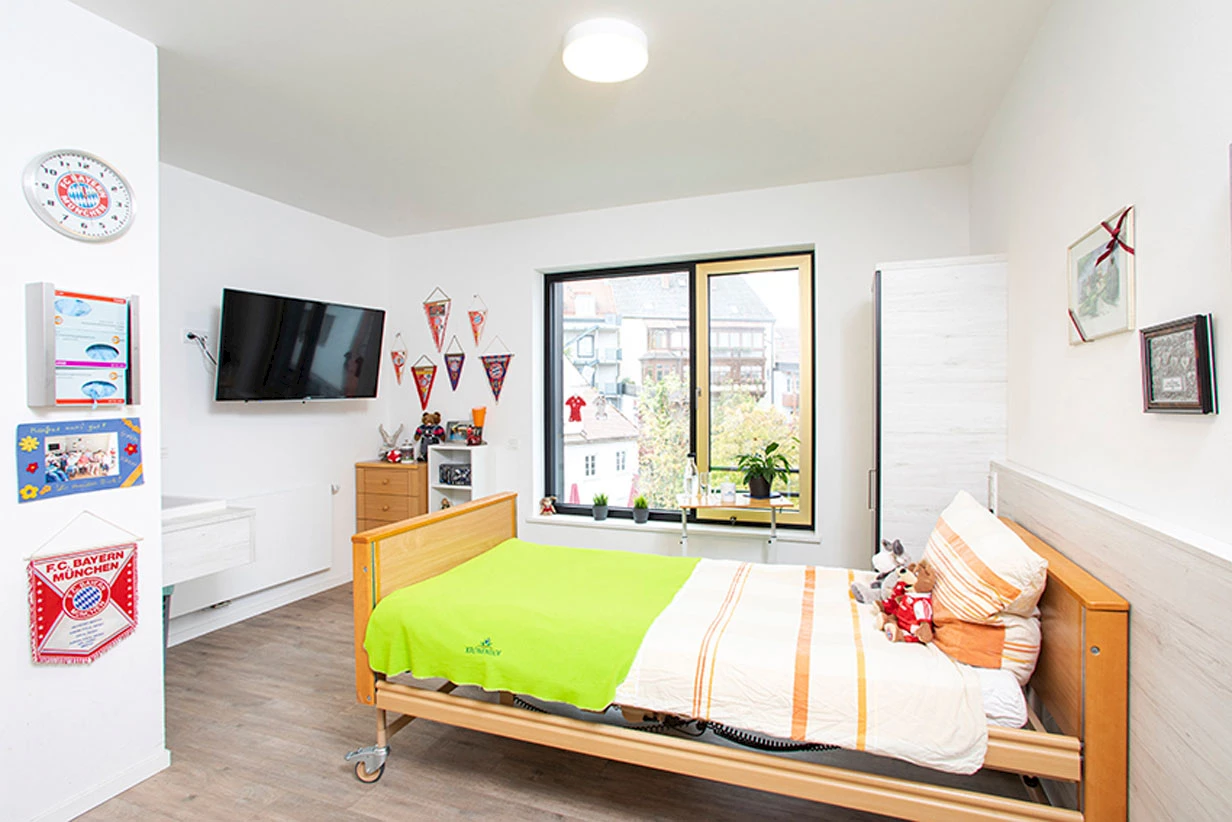 Patientenzimmer Kronenhof Intensivpflege WG Krumbach