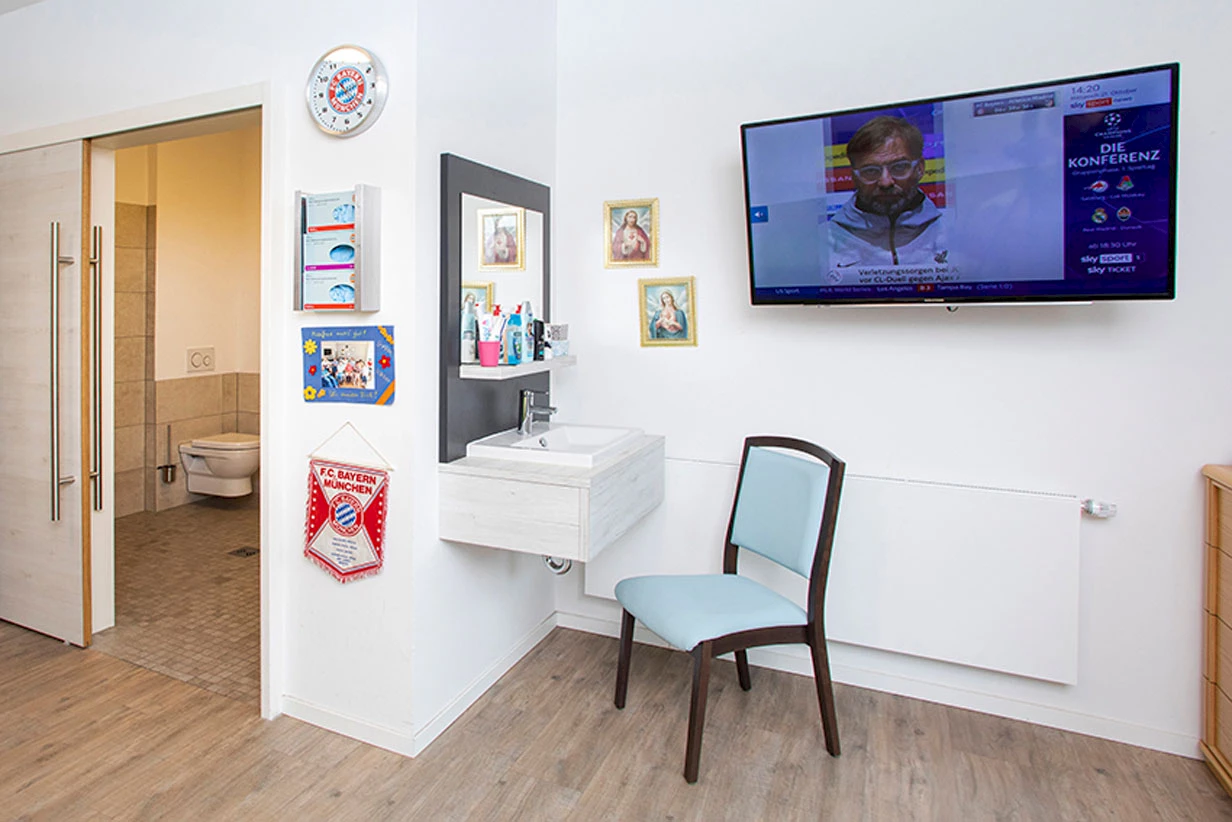 Badezimmer Kronenhof Intensivpflege WG Krumbach